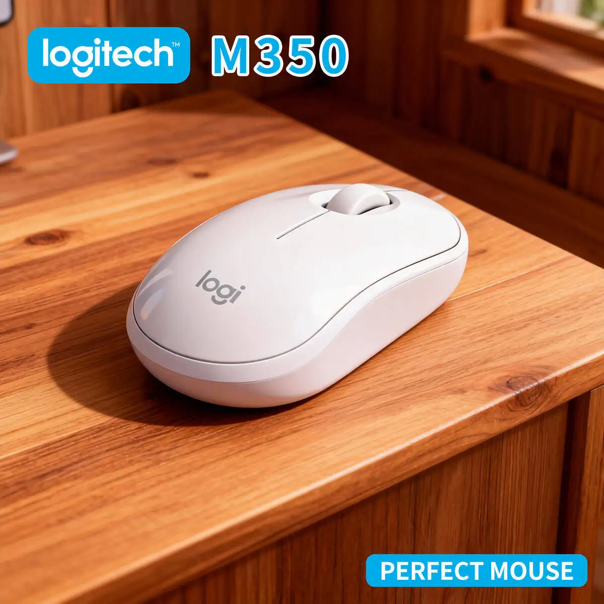 

Logitech M350 Wireless Mouse Silent Click Bluetooth 2.4G for PC Laptop Home Office