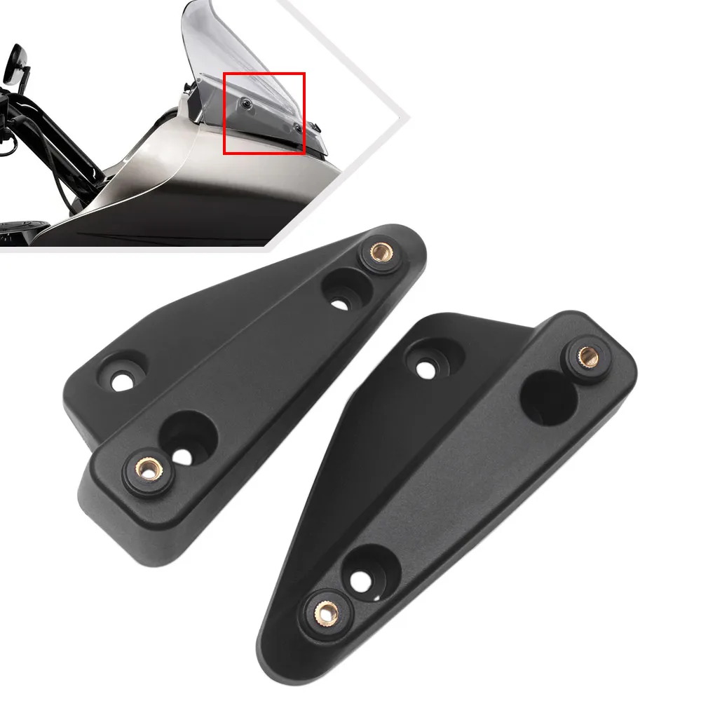 

2 PCS Motorcycle Windshield Riser Mount Bracket Fit For Harley-Davidson Touring Road Glide CVO/SE FLTRXSE CVO ST FLTRXSTSE FLTRX