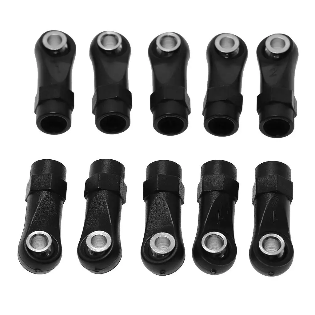 10pcs M4  Tie Push Link Rod End Joint Ball Head Holder for 1/8 & 1/10 RC Truck  Crawler Car Accessory