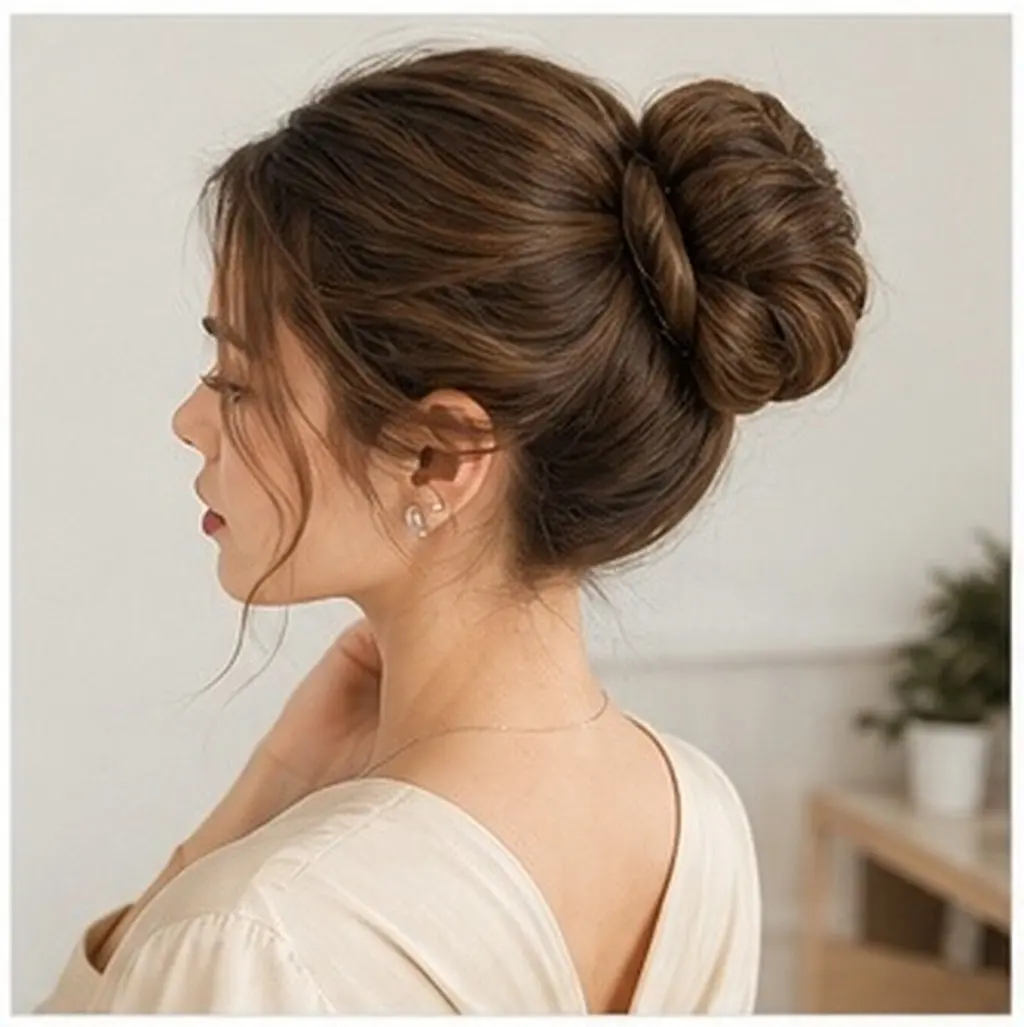 3Pcs Hair Bun Shapers Long Hair Donut Makers Elastic Nylon Hairbands Easy Hairstyling Tool for Work Home Party