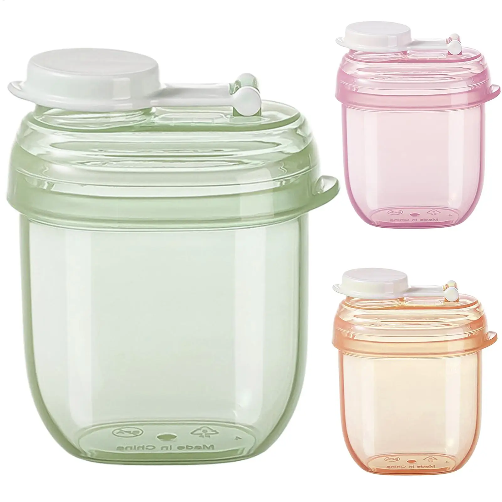 

Диспенсер для порошковых смесей, герметичный портативный контейнер для еды, коробка для хранения детских смесей для путешествий, дома, детского сада, кормления в дороге ﻿