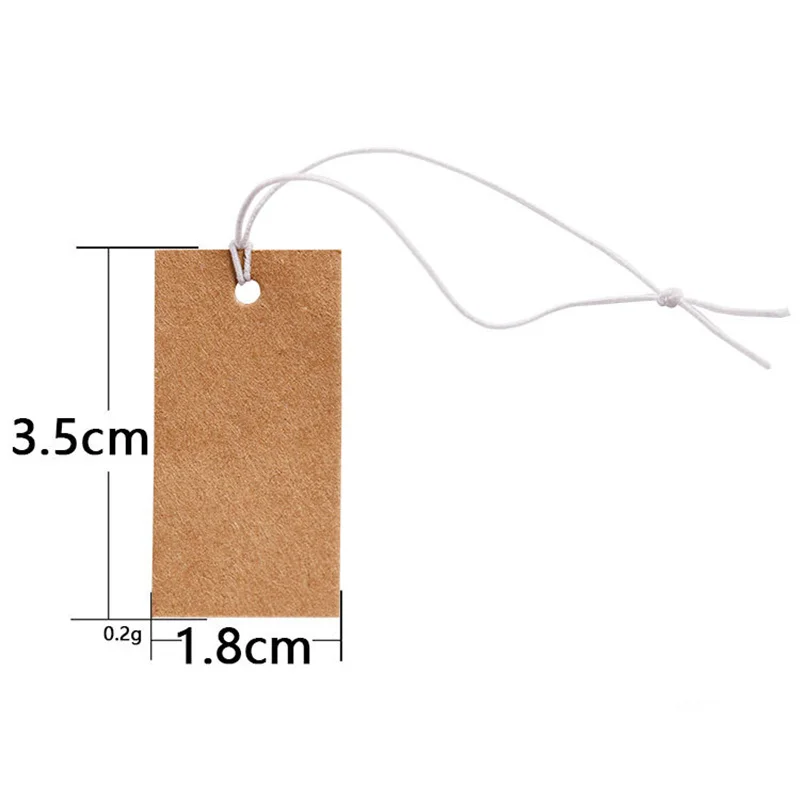 100pcs/lot Ring Small Price Tags Paper Price Labels Hang Ring Tag Card Stickers Diy Necklace Bracelet Jewelry Making Packaging