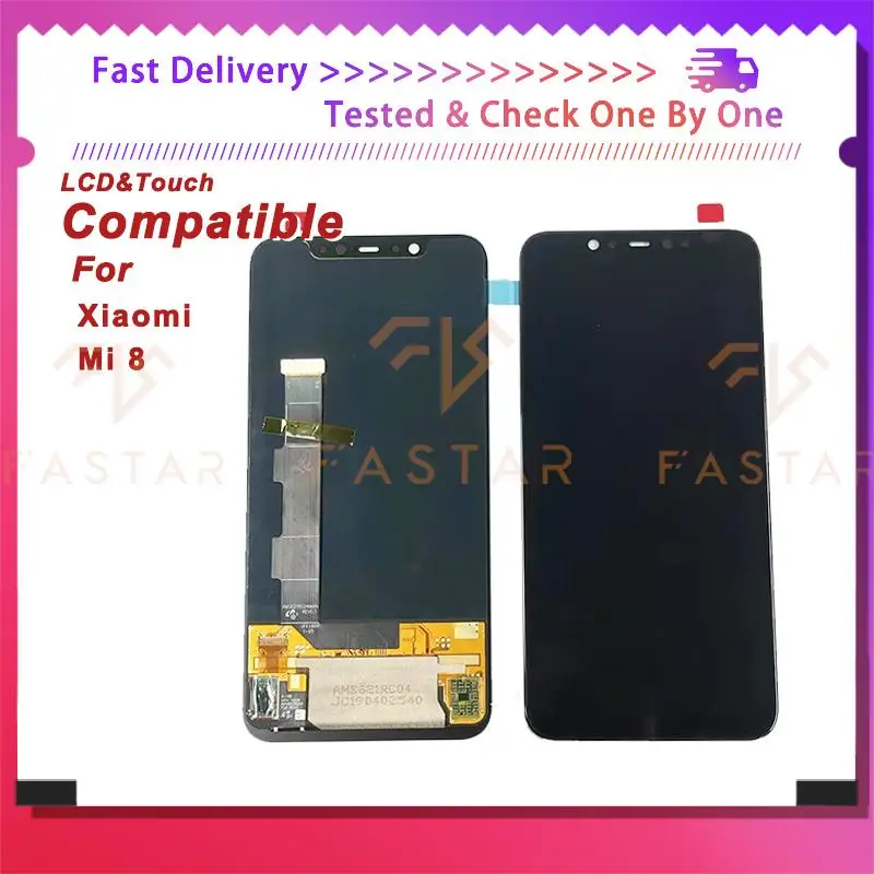 

6.21"OLED For Xiaomi 8 Mi8 LCD Display Touch Digitizer Assembly Replacement Phone Screen Xiaomi8 Mi 8 lcd