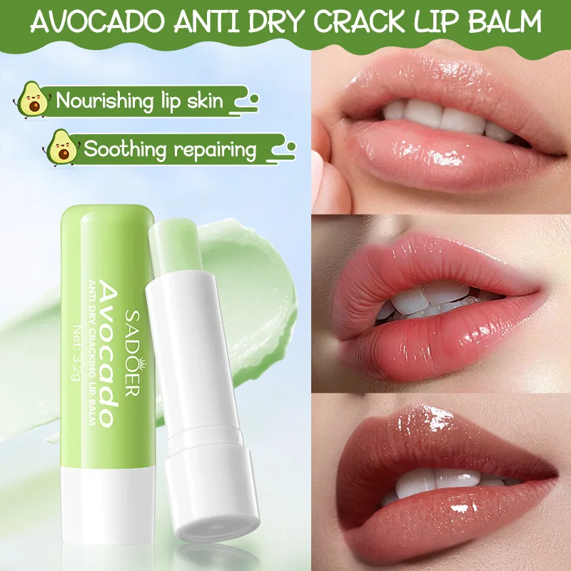 Recommend SADOER Avocado Nourishing Hand Cream Lip Balm Set Autumn/Winter Hand Cream Lip Balm