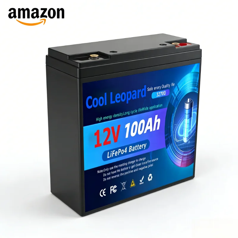 

Литий-железо-фосфатный аккумулятор LiFePO4 12.8В 100Ач со встроенной BMS 200А, 6000 глубоких циклов, идеально подходит для кемпинга, солнечных систем и домашнего резервного питания