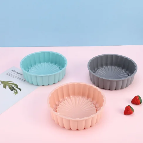 

Baking Mold Circular Silicone Cake Mold Sunflower Shaped Mold Baking Tray Large Lovely Baking Tool Cake Embryo Silicone Mold