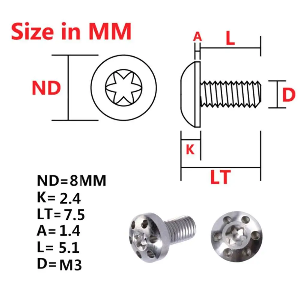 Grips Beretta 92fs Screws For Beretta 92fs, 92s, M9, 92a1, 96a1, 92 INOX, Torx Key Included