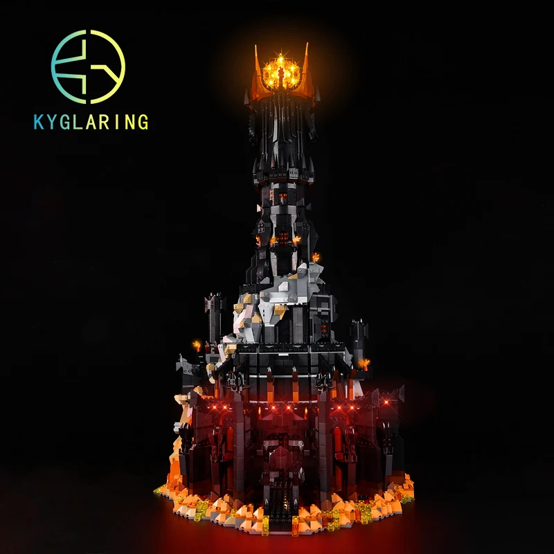 Kyglaring Led Light Kit For 10333 The Lord of the Rings: Barad-dûr  Building Blocks Model Toys (Only Lighting Kit No Model)