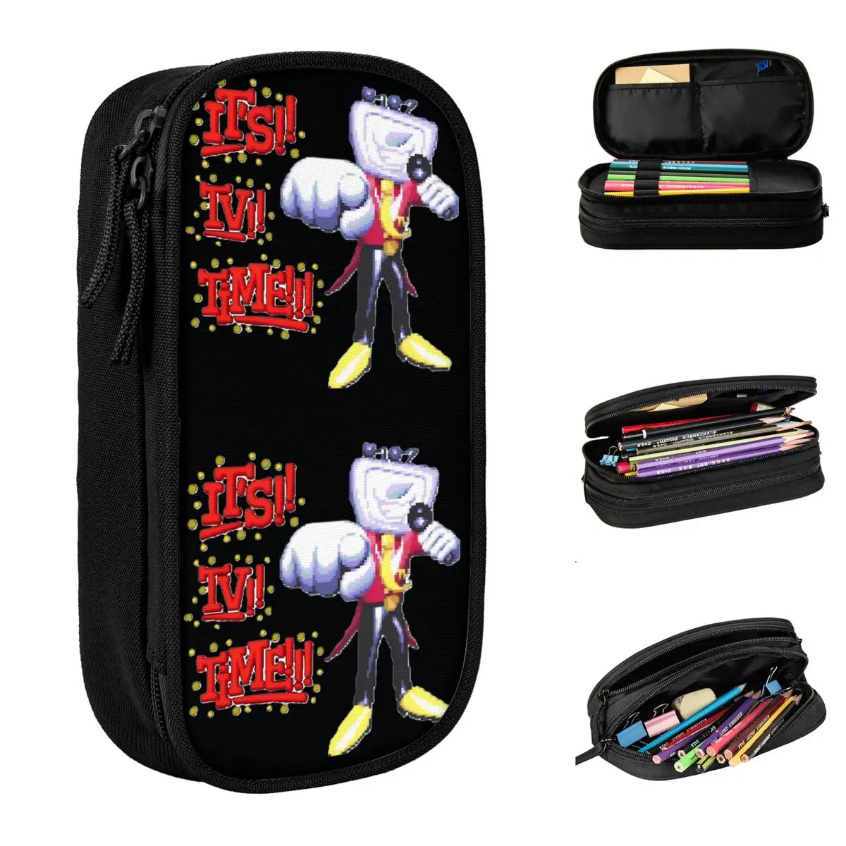 deltarune-mr-tenna-lapis-caso-escola-lapis-casos-dupla-camada-meninas-meninos-vintage-grande-capacidade-caneta-caixa-escola-papelaria
