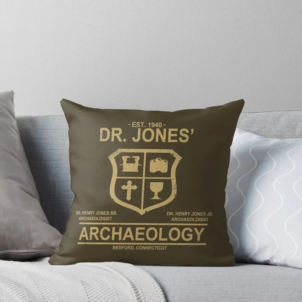 Dr. Jones' Archaeology Throw Pillow Decorative Cover For Living Room Christmas Throw Pillows Covers