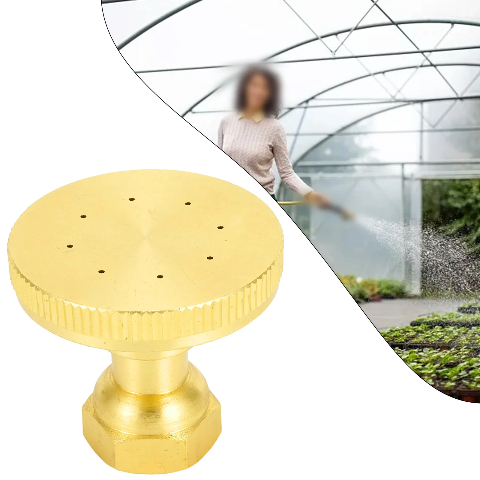 NEW 2023 HOT Garden Spray Head Garden Sprinkler Faucet Sprinkler Eight Holes Integrated Adjustable Bend Golden