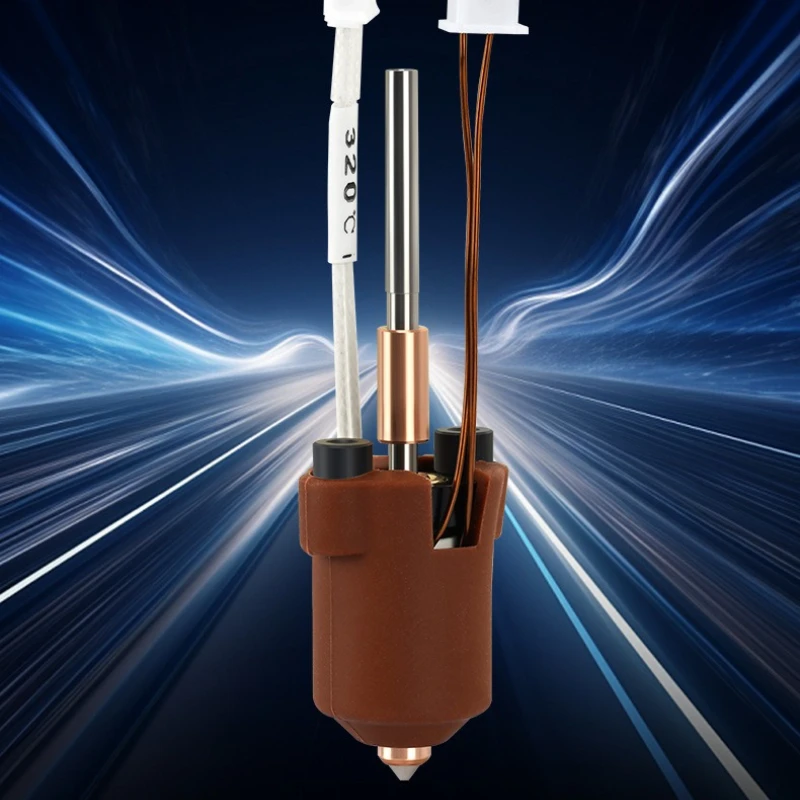 ‌for Creality K1C/K1 Max Hotend Upgrade Kit - Ceramic Heating Block, 0.4mm Quick Swap Nozzle, Hardened Steel High Flow