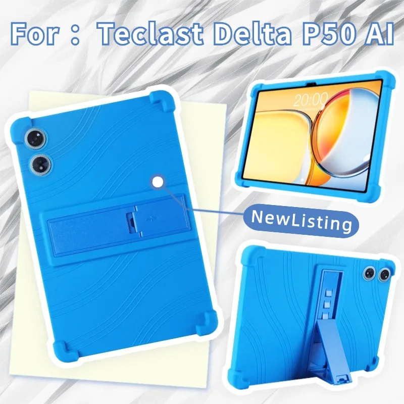 Capa para tablet Teclast P50 Ai de 11 polegadas, capa de suporte macio de silicone para Teclast P50Ai, capa protetora