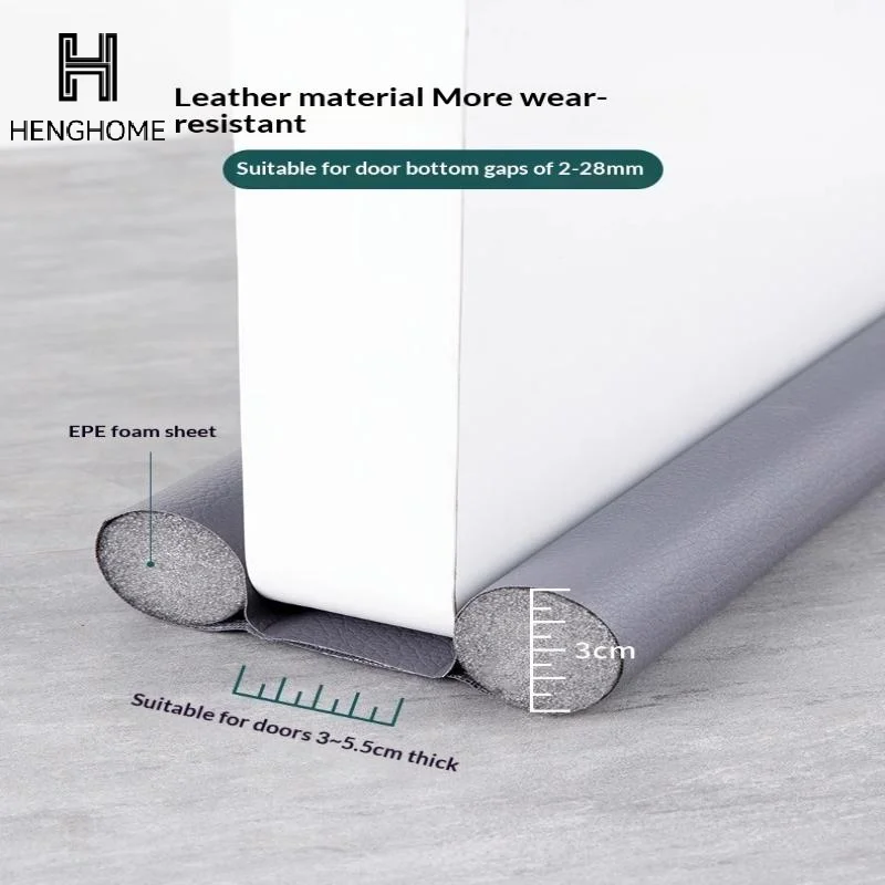 

1 шт., нижняя уплотнительная лента для двери из ПВХ, звукоизоляционная изоляция, ветровая под дверью, ограничитель сквозняков, блокатор, уплотнительная лента для интерьера