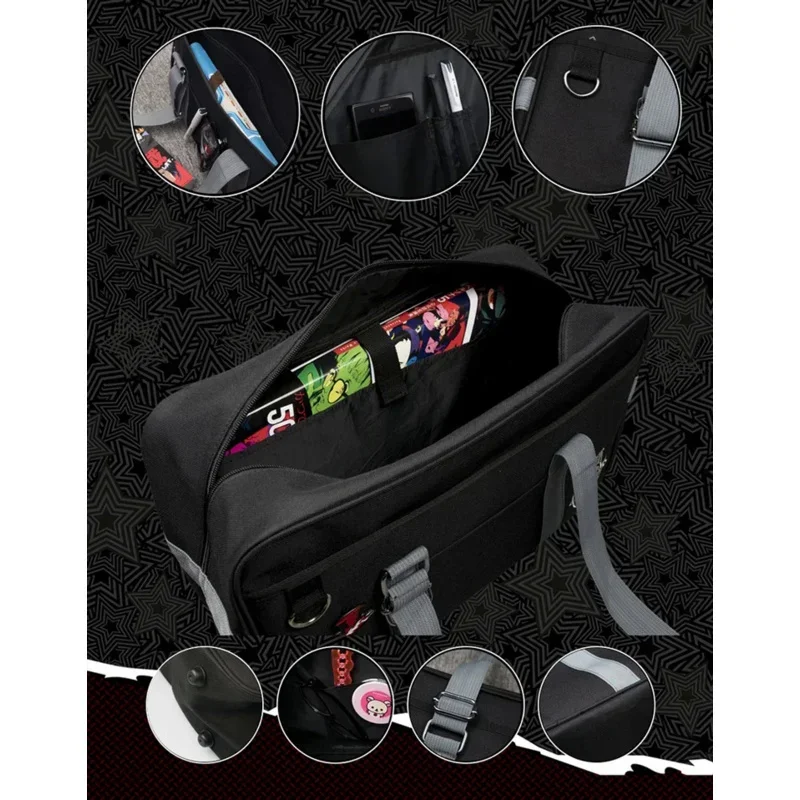 40cm Persona 5 canvas school bag persona5 messenger bag Joker Panther skull Fox Akira Kurusu shoulder bag cosplay props tm1018