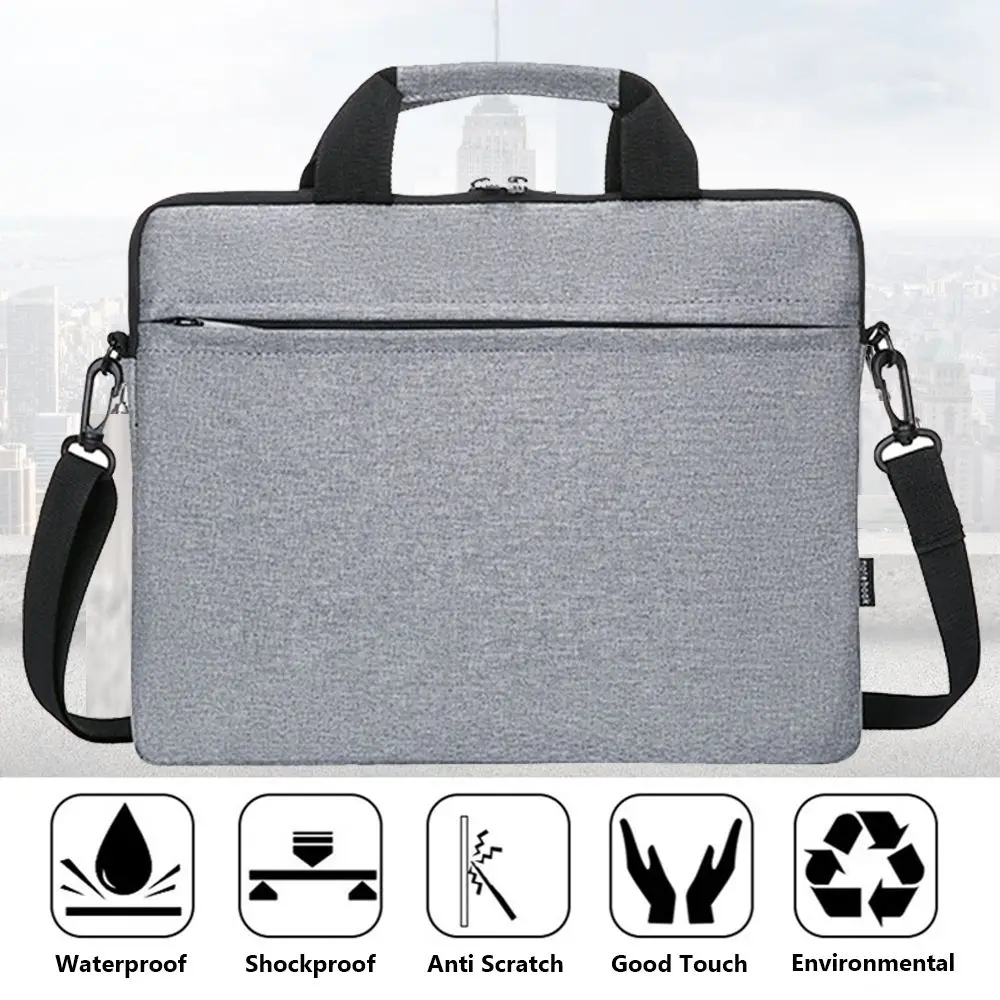 Protective Pouch Ultra Thin Large Capacity Laptop Handbag Notebook Cover Laptop Sleeve Case Shoulder Bag For HP Dell Lenovo