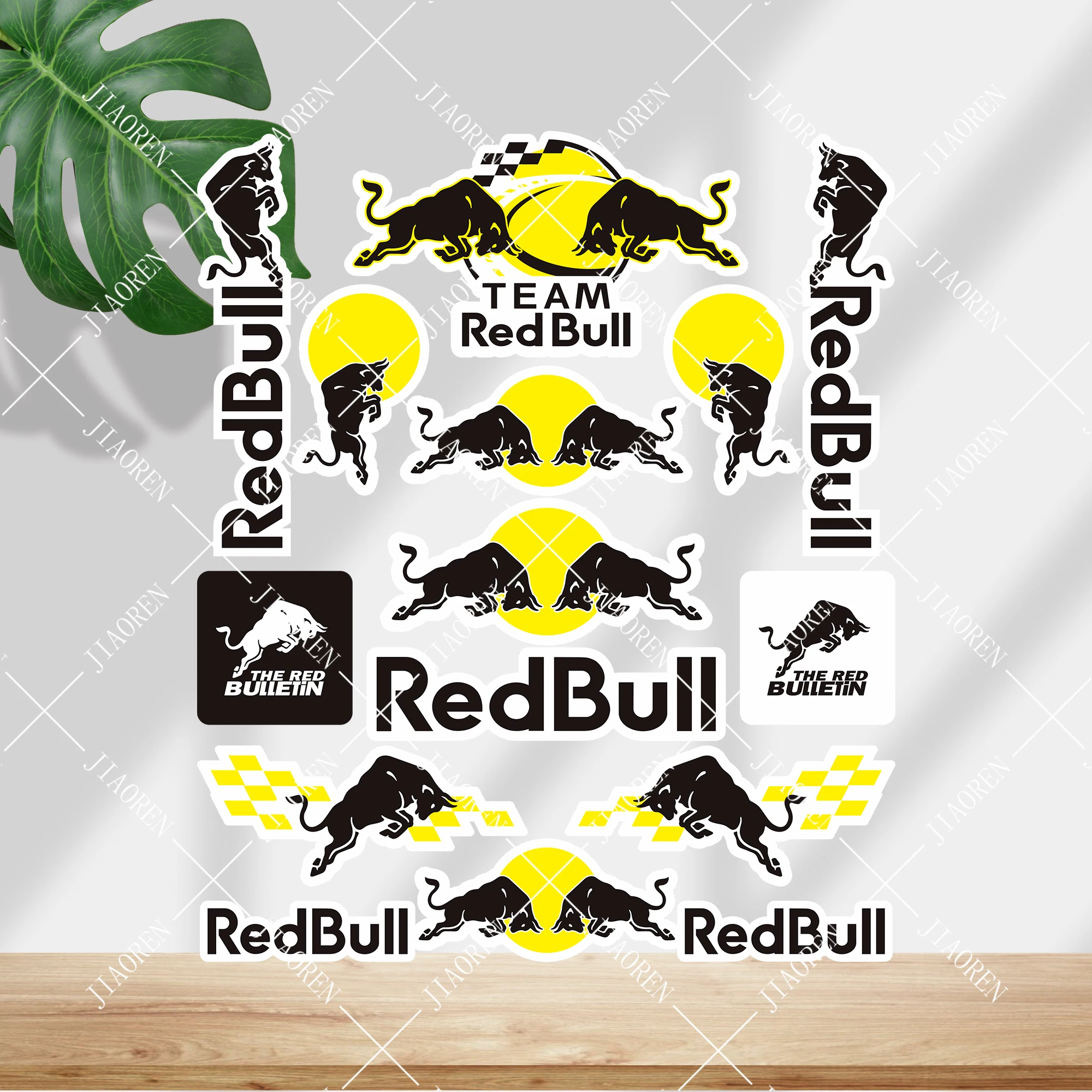 

Хэллоуин Большой Красный Бык Черные Наклейки Мотоцикл Танк Наклейки Логотип