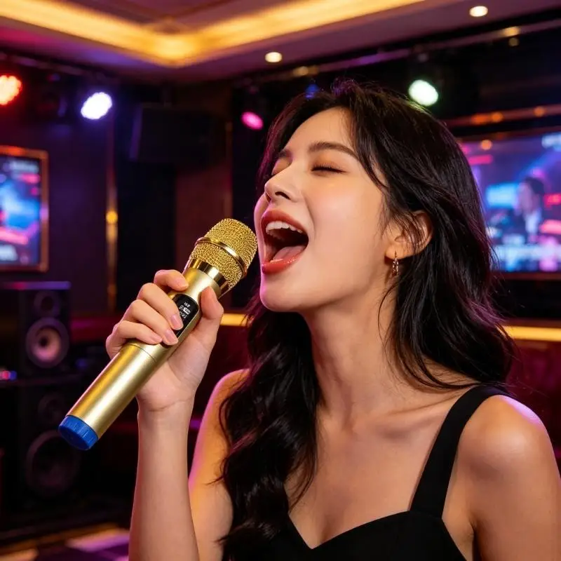 Handheld Microphone 2 Channel Fixed Frequency Microphone Professional Meeting  D2RC