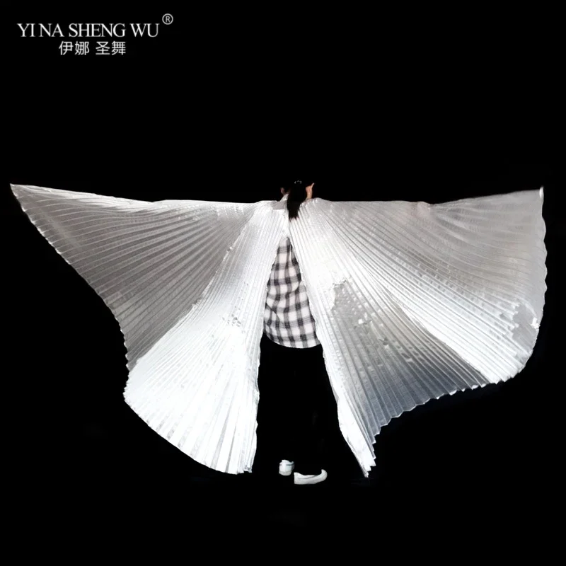 افتتاح إيزيس الرقص الشرقي الجناح اكسسوارات الكبار أجنحة أداء الرقص المصري الشرقي بدون أجنحة عصا 8 الألوان المتاحة