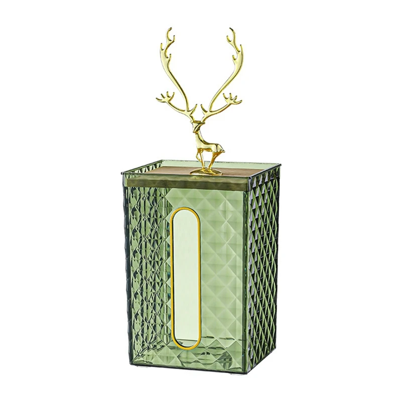 Household Tissue Box Transparent Desktop Tissue Box Pumping Paper Storage Box Living Room Dining Roo