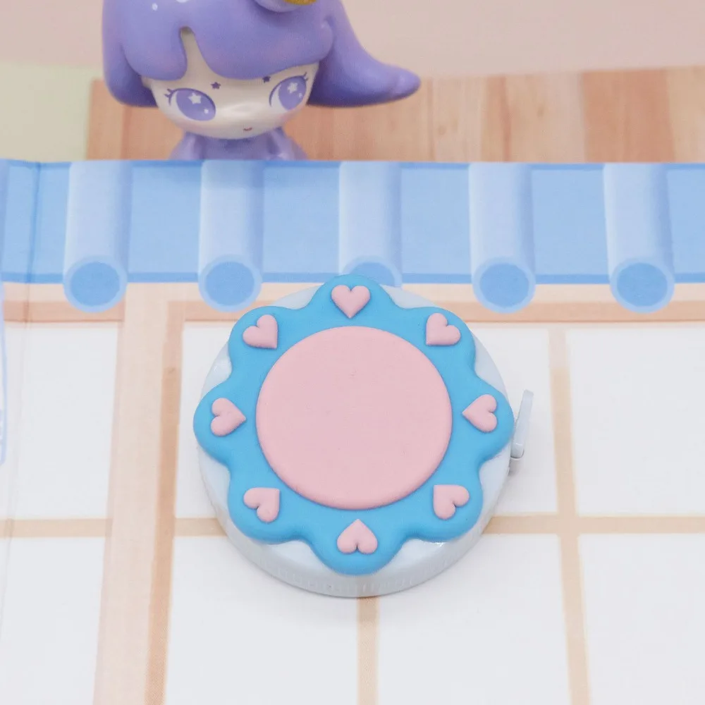 Portable Mini Tape Measure Cartoon Soft Retractable Cartoon Mini Tape Measure 1.5m Flexible Flower Tape Measure Tailor