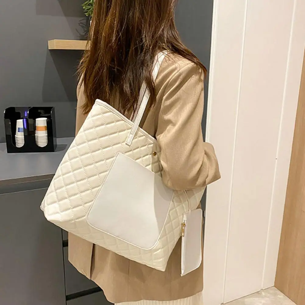 2023 Large Fashion Plaid Shoulder Bag Thick Chain Underarm Bags For Women Brand Designer Handbags And Purses Ladies Crossbody