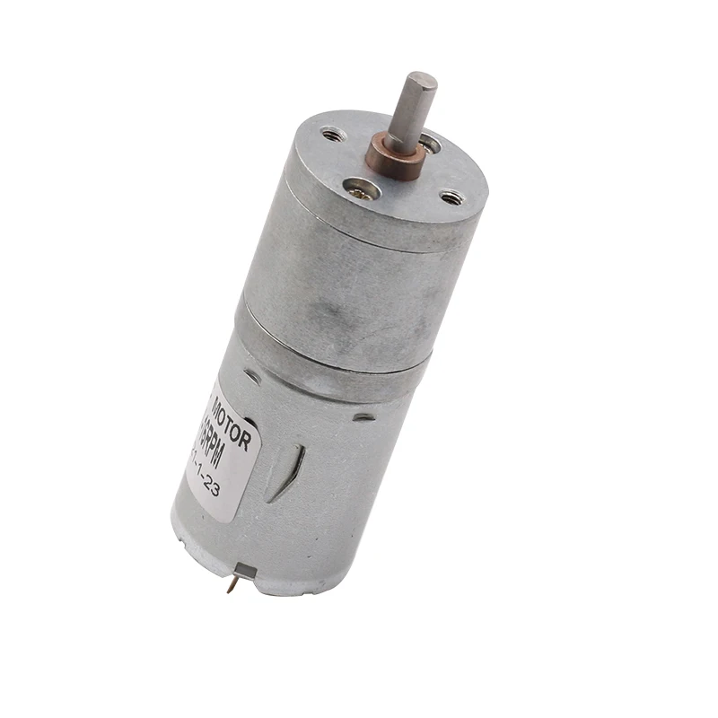 JGA25-370 Geared Motor DC 6V12V 24V 25MM Diameter  12-1360RPM High Torque Gearbox Reducer