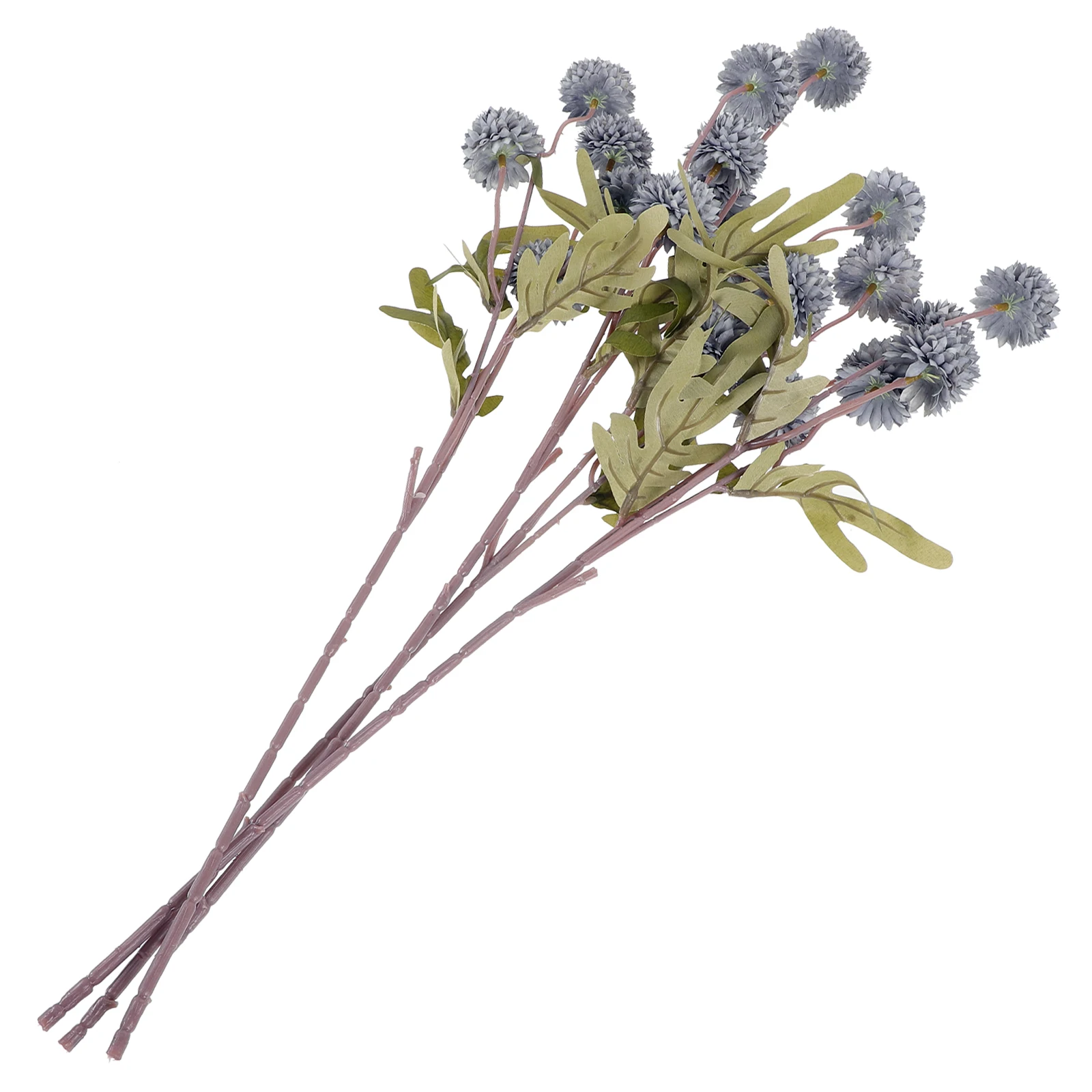 

4pcs Artificial Flowers Fall Blue Mini Chrysanthemum Lifelike Decorative Dandelions for Wedding Home Party DIY Arrangement