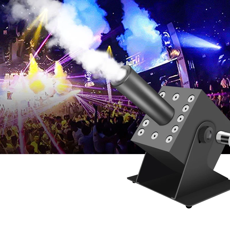 DMX Professional Electric Stage Equipment LED CO2 Fog Machine Jet Cannon Single Pipe 250W for Nightclubs Parties Festivals