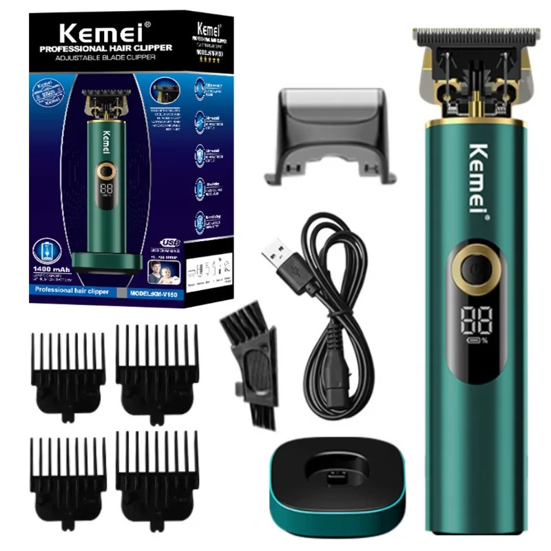 kemei-km-v150-profissional-aparador-de-cabelo-para-homens-electric-hair-clipper-com-base-lcd-digital-display-maquina-de-corte-de-cabelo