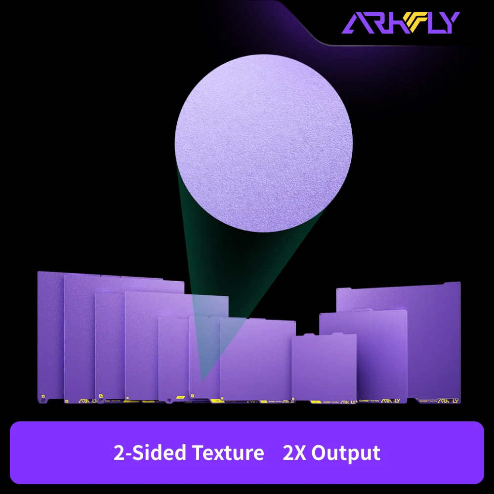 

Двусторонняя текстурированная подставка Phaetus Build Plate Arkfly Cobweb Cool Spring Steel для U1 Bambu Lab X1 P1 A1, Qidi Voron AD5M P2S