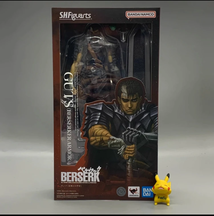 

Bandai Genuine Berserk Anime Figure Guts Action Figure Toys for Boys Girls Kids Christmas Gift Collectible Model Ornaments