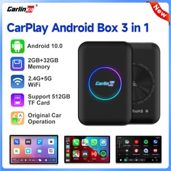 CarlinKit Wireless CarPlay Android TV Box 3 in 1 CarPlay Android Auto Adapter Car Multimedia Smart Ai Streaming Box Online Video