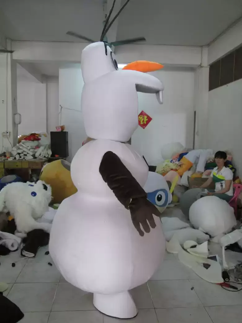 Neues, cooles Schneemann-Maskottchen-Kostüm, süße Anime-Kostüme für Erwachsene, Bühnenkostüme, Weihnachtsfeier, Halloween, Karneval, Cosplay-Kostüm für Erwachsene.