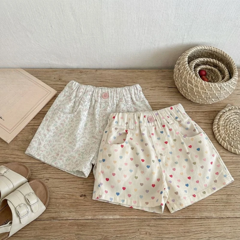 

Новые универсальные летние шорты для девочек, тонкие хлопковые свободные повседневные спортивные шорты для малышей, коллекция одежды