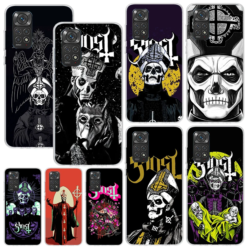 Ghost Papa Emeritus Phone Case For Xiaomi Redmi Note 13 12S 11S 10S 12 11E 10 Pro Plus 11T 9S 9 8T 8 7 Art Fundas Back Cover