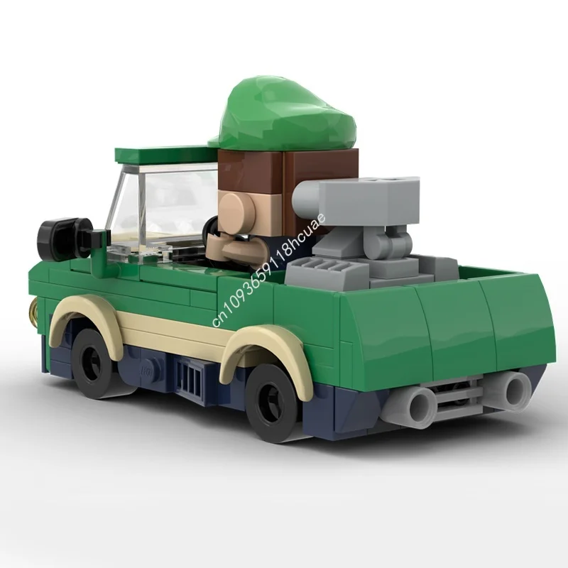 156 Uds. MOC Hot Wheels Luigi Mariose modelo bloques de construcción juguete para montar DIY regalos de navidad Idea ladrillo cumpleaños