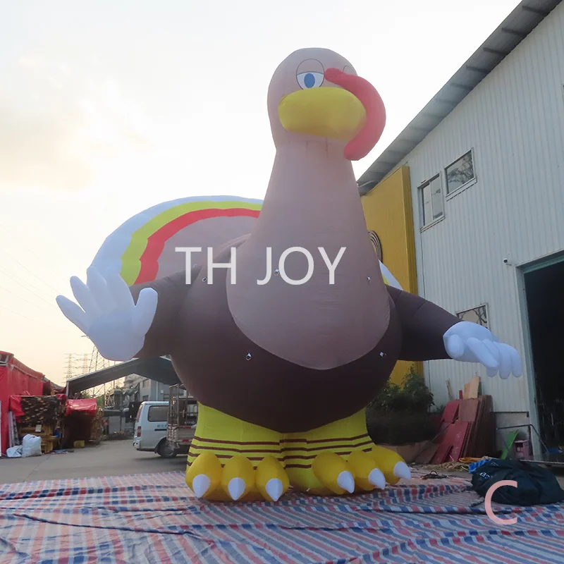 fast air ship to door, giant 8m 26ft Inflatable Turkey for Thanksgiving Outdoor Display, EyeCatching inflatable trukey model