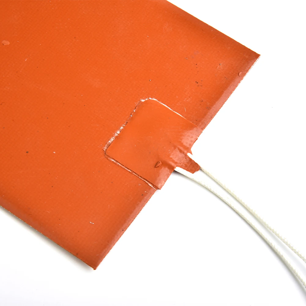 12 فولت 12 واط وسادة سخان السيليكون للطابعة ساخنة السرير التدفئة حصيرة 100*120 مللي متر لسيارة الوقود/خزان المياه/بطارية التجمد العزل