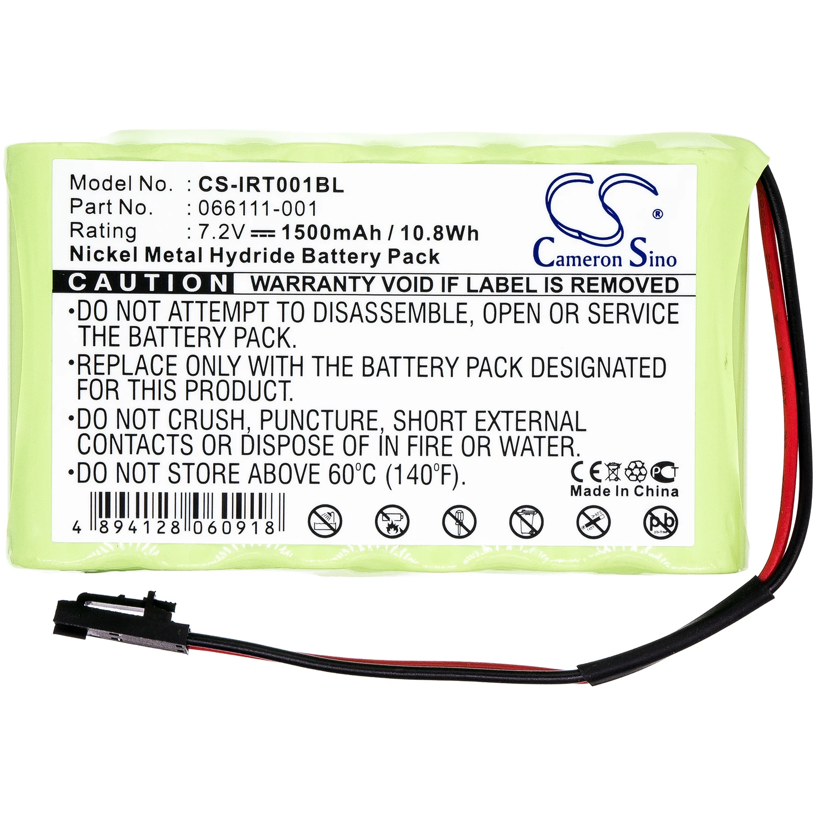 

Ni-MH Barcode Scanner Battery for Intermec,7.2v,1500mAh,066111-001