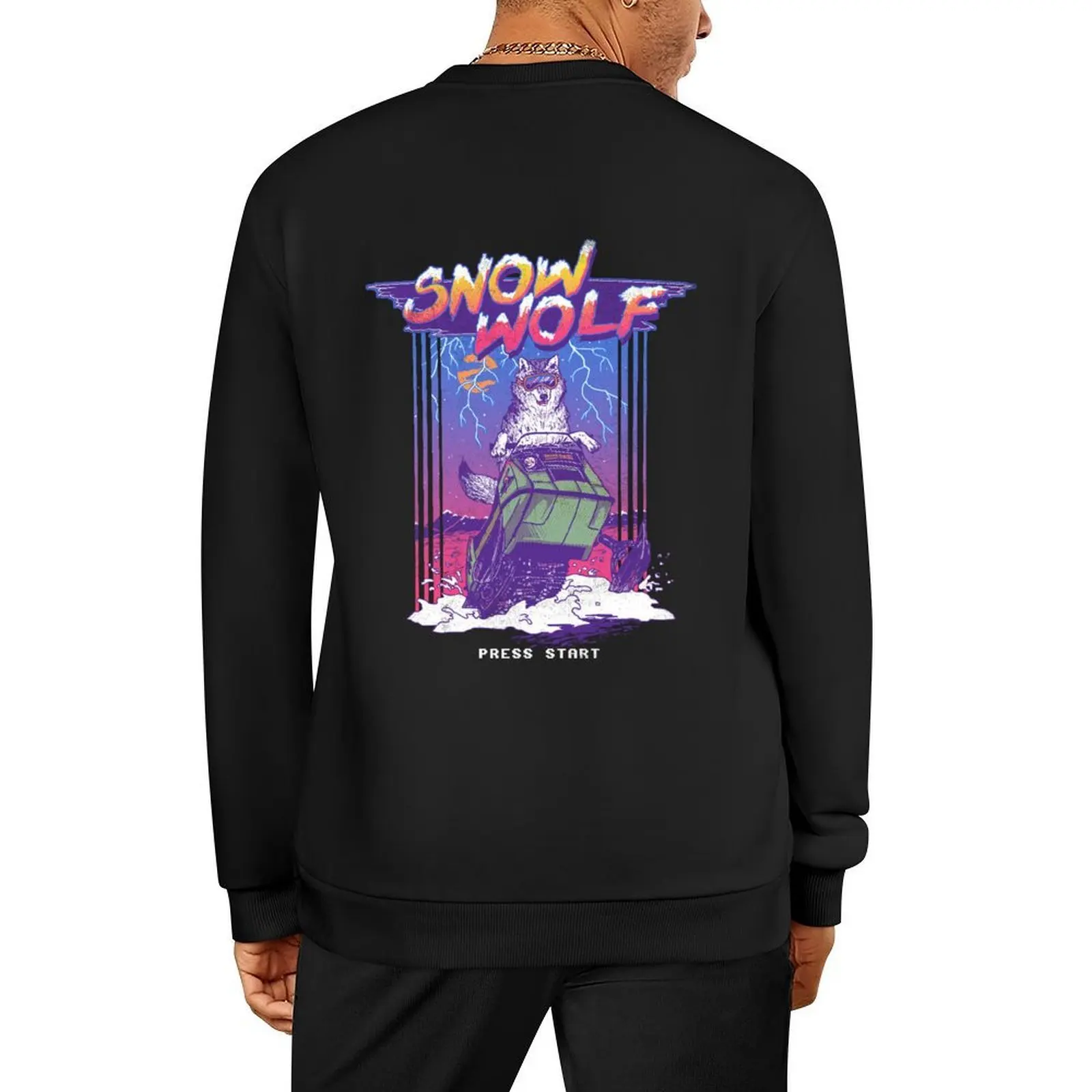

Snow Wolf Pullover korean style clothes men's coat men's autumn clothes korean clothes sweatshirts for men