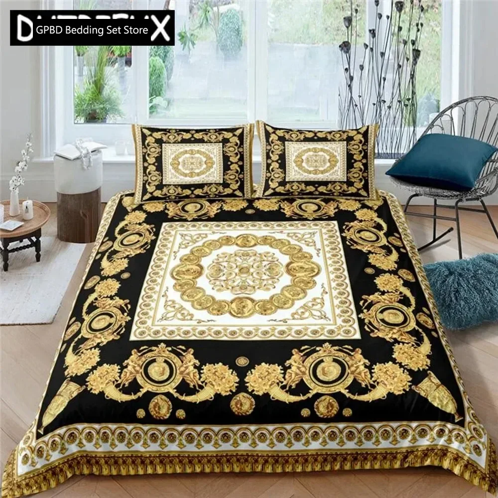 

European Luxury Bedding Sets 3d Digital Printed Bohemian High Quality Duvet Cover Set DEEUUS Size Comforter Bedspread