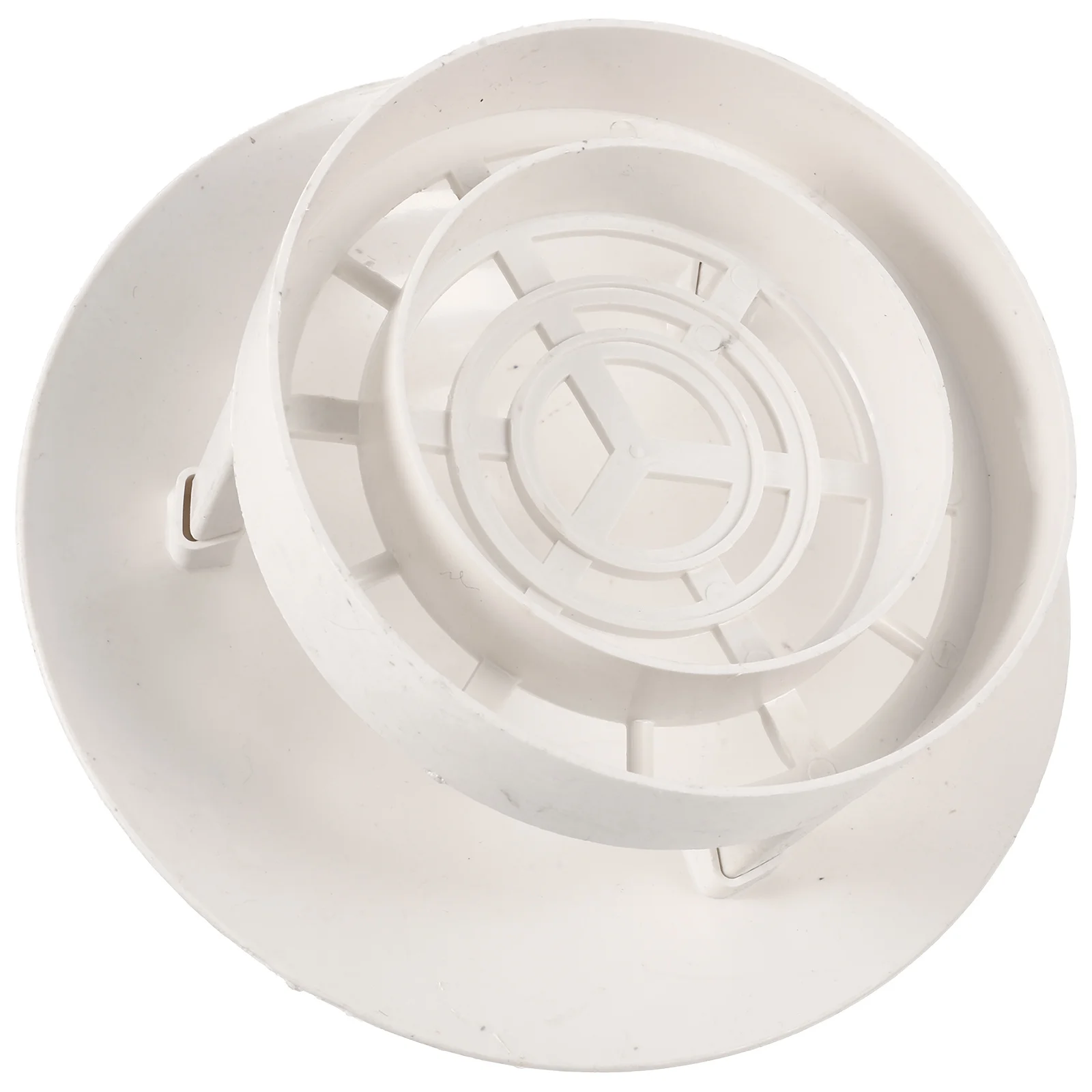 المطر -250 مللي متر غطاء قمع الدخان المستدير بولي كلوريد الفينيل مقاوم للماء التهوية هود مدخنة سقف تنفيس غطاء مجاري ملحق