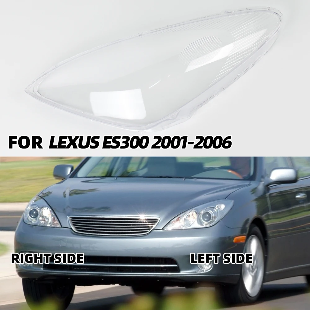 

Прозрачный чехол для Lexus ES ES300 2002-2006, Налобные фонари, прозрачные абажуры, светильник для объектива, стеклянная оболочка