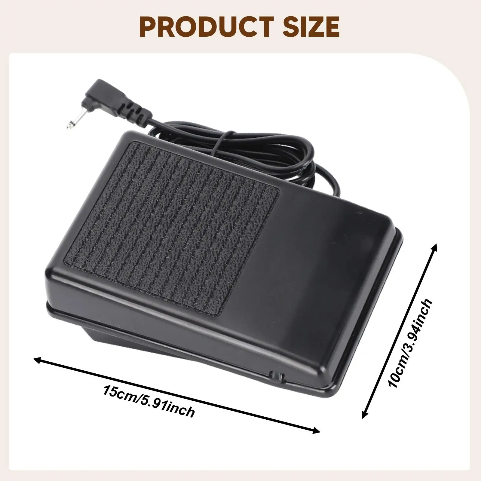 

Foot Pedal for Sewing Machine Sewing Machine Parts High Performance Practical Direct Replace Foot Control Switch for HD6805C