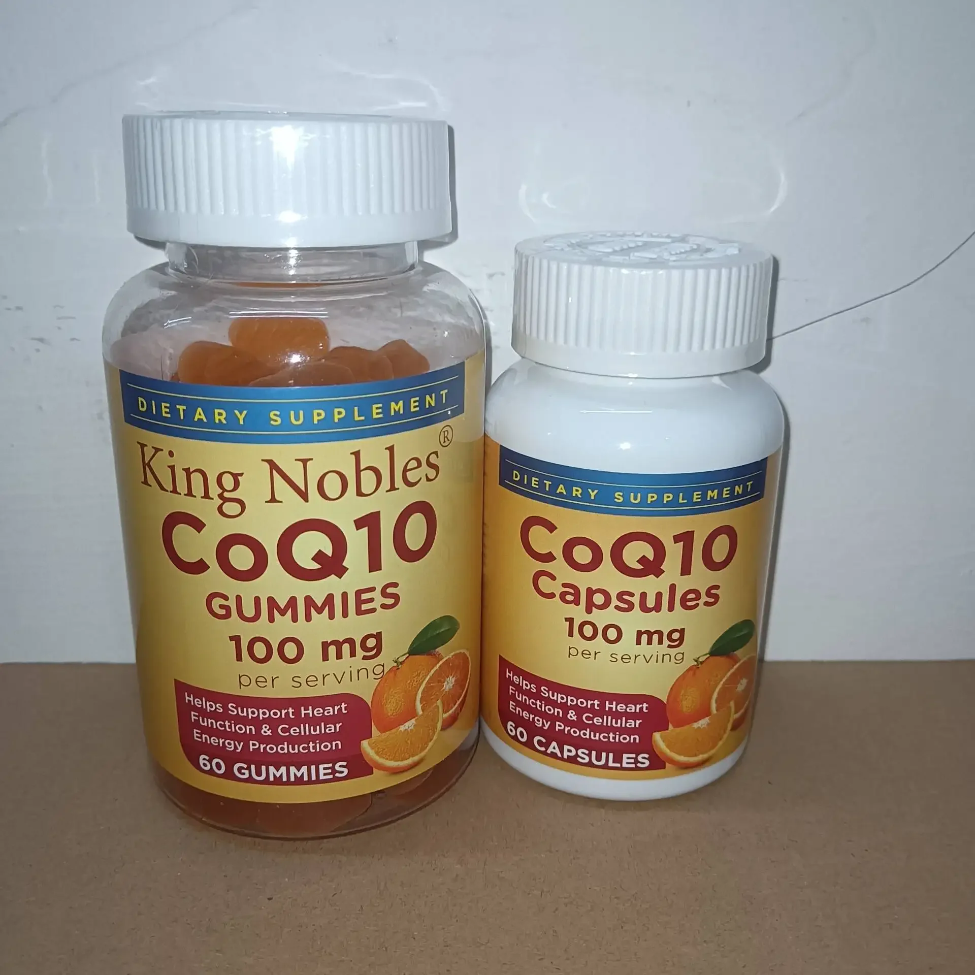 

1 set of Coenzyme Q10 capsules+gummies promote cardiovascular health enhance immunity improve myocardial metabolism