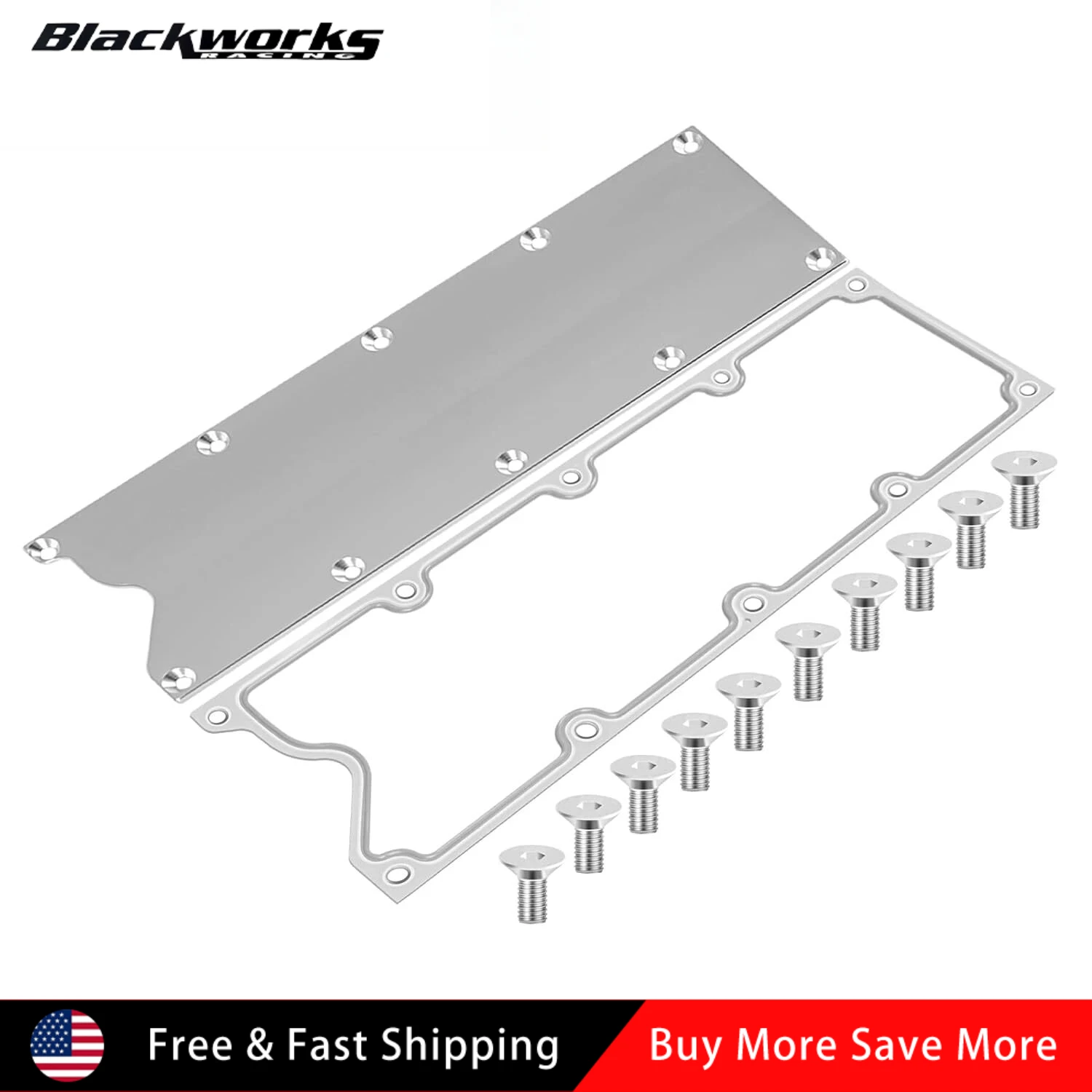 

551629 551629G LS Gen 3 Valley Cover Plate Kit with Gasket for GM LS-Series 4.8L 5.3L 5.7L 6.0L