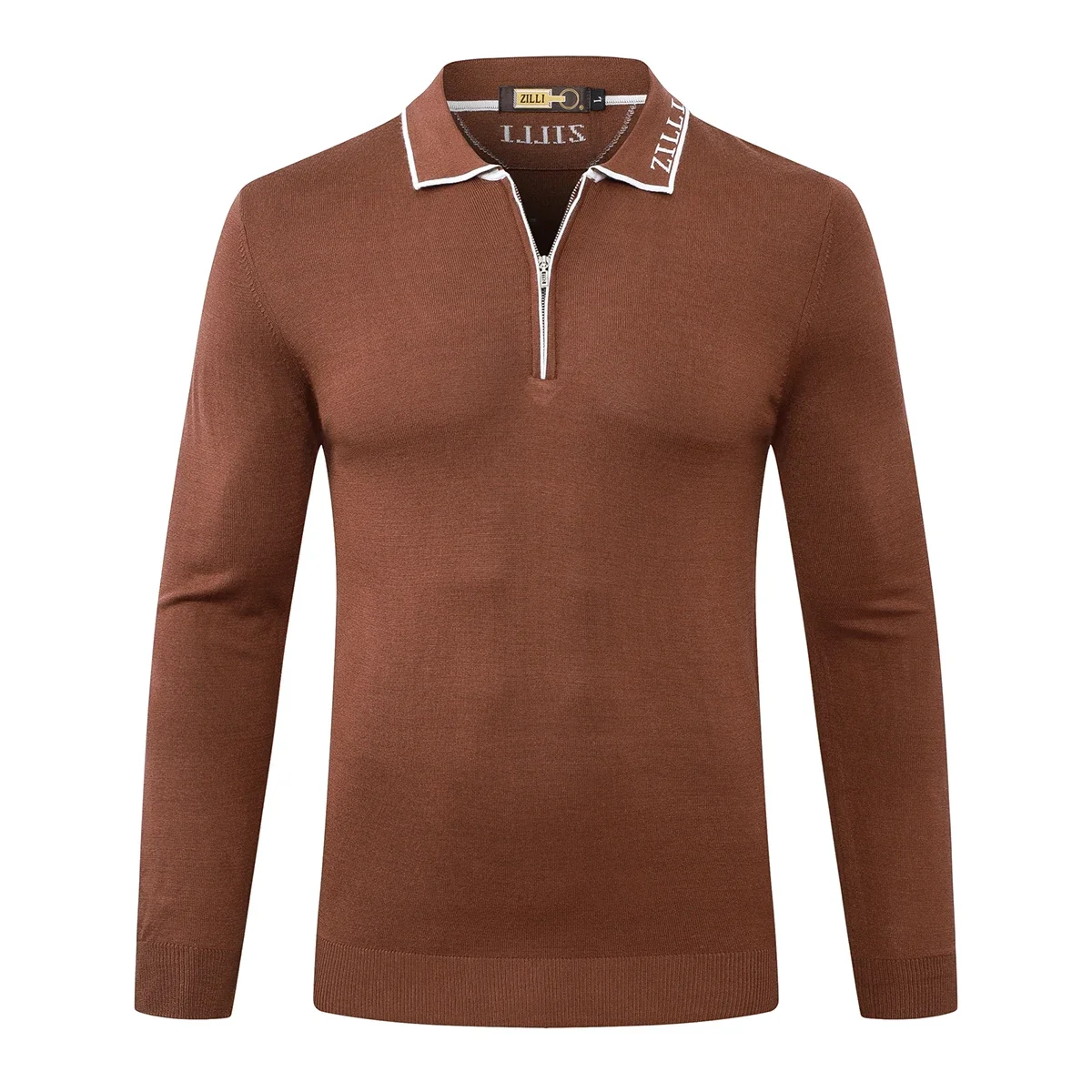 DIKU-suéter de lana CPTG para hombre, suéter cálido informal con cremallera bordada, tejido elástico de alta calidad, talla grande, M-5XL, 2024, novedad de 2025