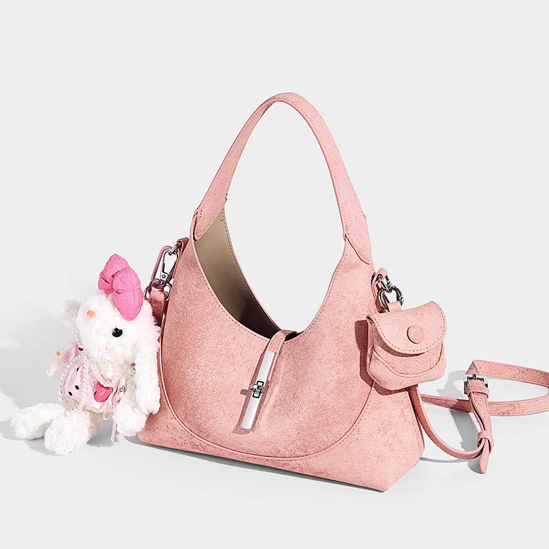 

Women's handbag shoulder bag，Light luxury niche fashion simple dumpling bag for women，2026New stylish commuter handbag, crossbod