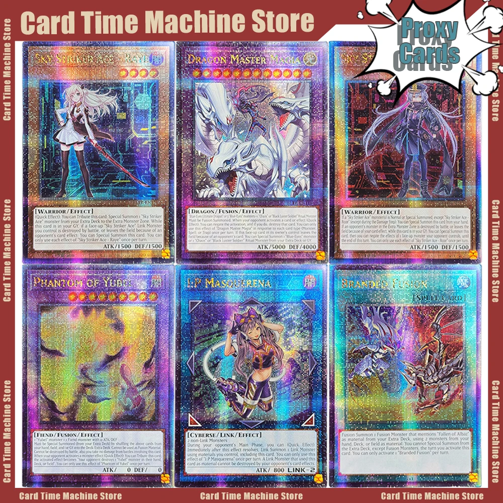 

ЮГО! Прокси-карты QCSCR Battles Of Legend: Терминальная месть Dragon Master Magia Sky Striker Ace-Raye/Roze Фирменные карты Fusion